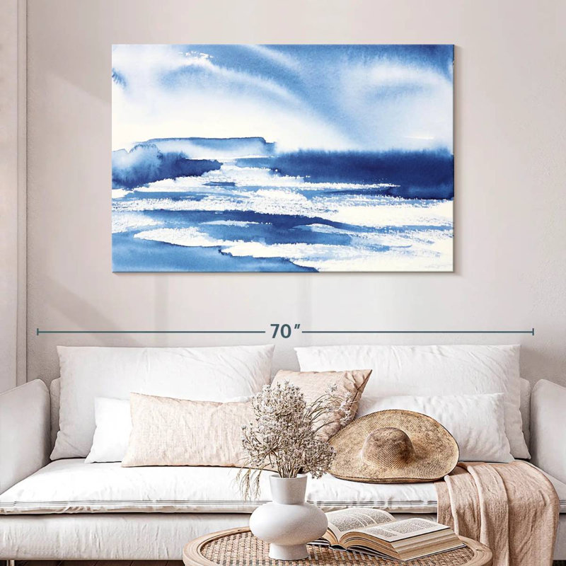 Avery Ocean Blue I, 32" H x 48" W