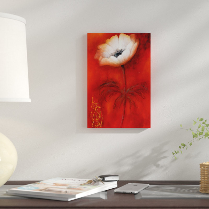 «Anemone I», reproduction sur toile, H 12 po x l 8 po x P 0,75 po, Pas de tapis, Toile tendue