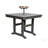 HDPE Outdoor Patio Dining Set, 1 Table & 4 Chairs With Umbrella Hole, Waterproof All-Weather Furniture For Lawn, Garden, Backyard & Poolside, Gray