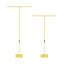 2 supports pour fond de mariage PCS, supports à hauteur réglable, or-132488948
