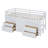 Ilsefriede Kids Twin Loft Bed with Drawers-2031581212