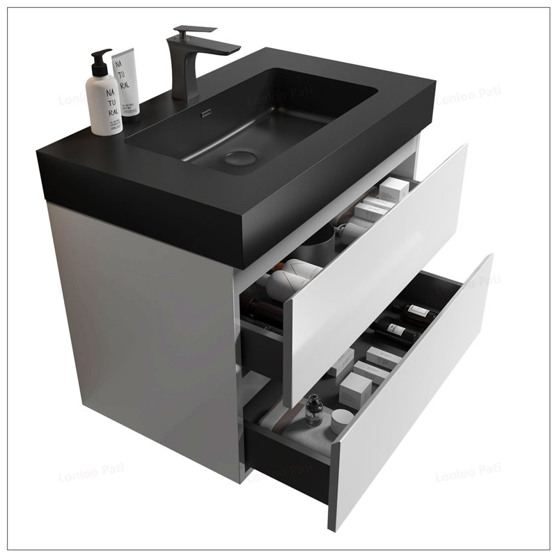 Meuble-lavabo flottant 30 po avec lavabo, 30"