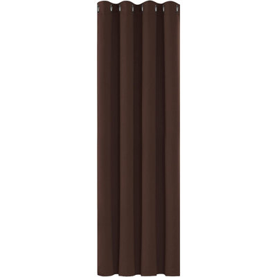Deconovo Curtains Solidout Super Soft Thermal Insulated Eyeletout Curtains For Bedroom 1 Panel
