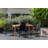 Cenka 6-Person 100% FSC Solid Teak and Powder Coated Aluminum Outdoor Patio Dining Set