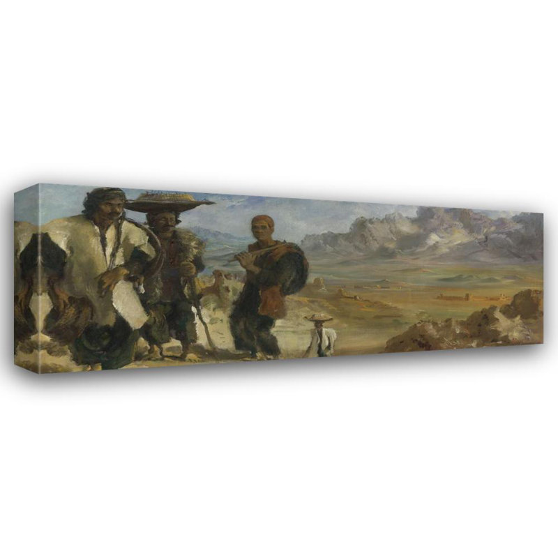 "Les kurdes près de Kermanshah" par Alexander Jacovleff - Toile tendue avec châssis, H 24 po x l 17 po