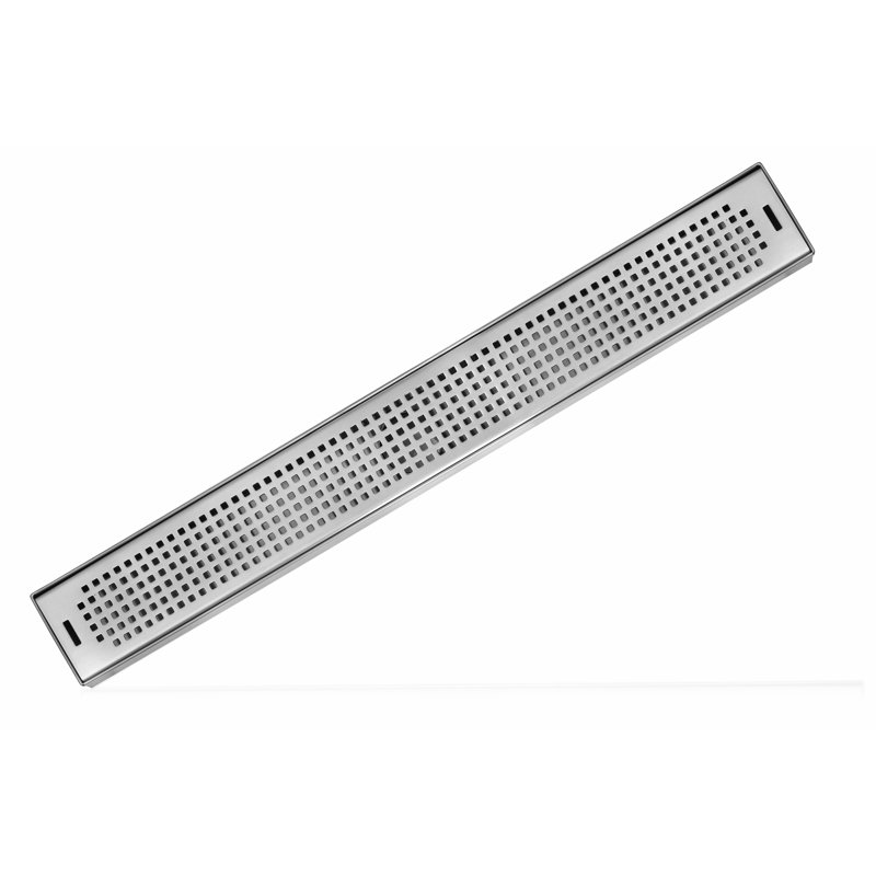 Drain de douche à grille linéaire, Satin brossé