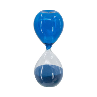 Traditional Blue Sand Hourglass Timer - 60 Minute