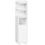 Slim Bathroom Storage Unit, Narrow Bathroom Storage Unit, Open and Closed Dual-Zone Design, Adjustable Shelves -2089793710