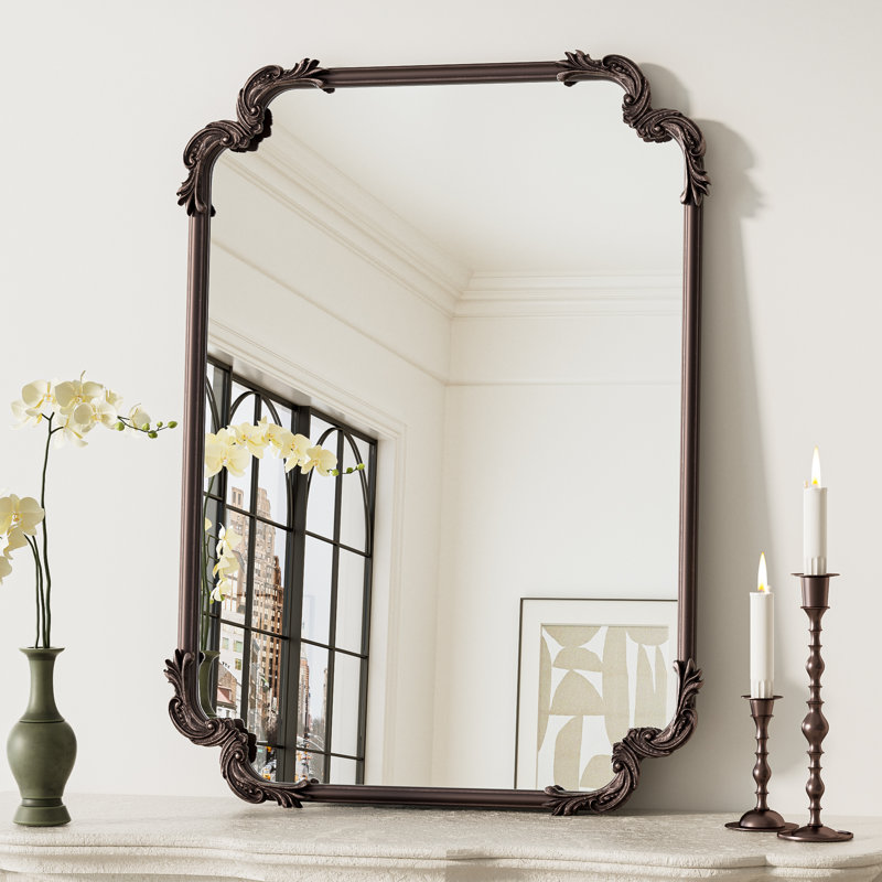 Miroir d'appoint Genan, Bronze Antique, 32 po x 24 po
