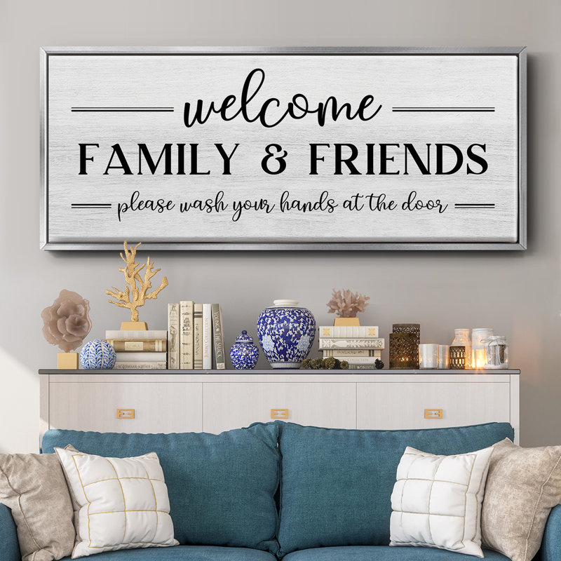 Welcome Family & Friends - Toile encadrée