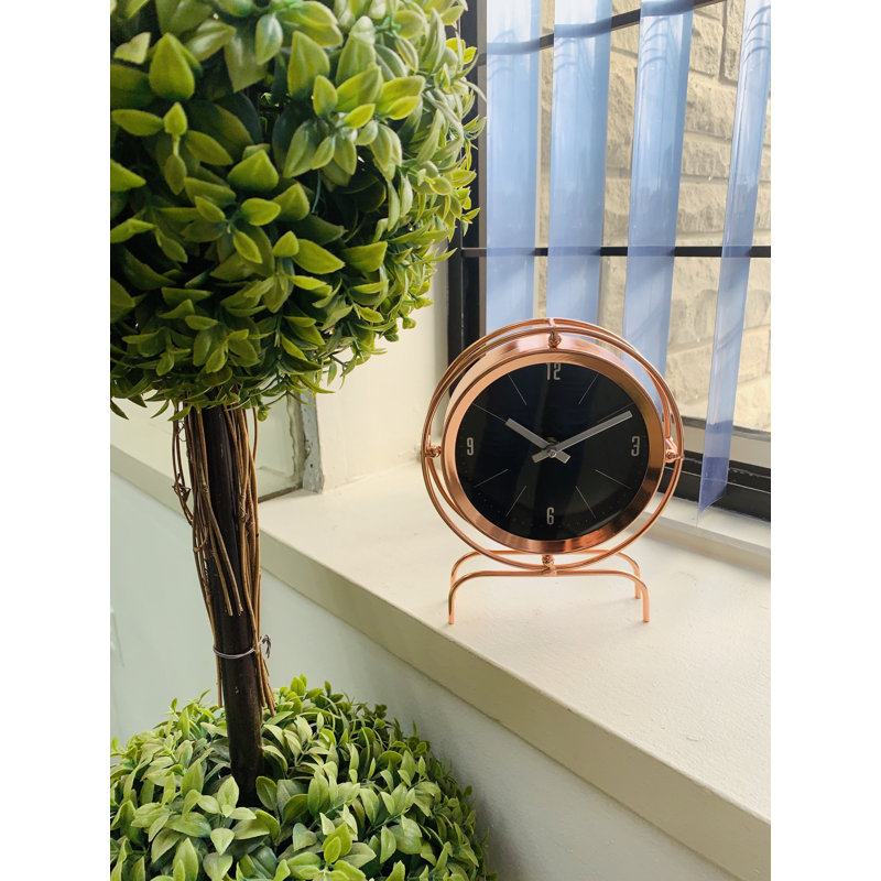 Analog Quartz movement / Crystal Clock in Brown