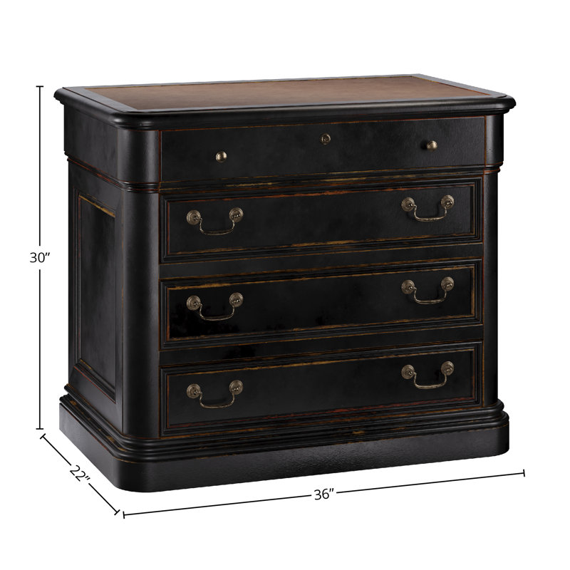 Brown Fire Resistant Lockable 2 Drawer Mobile Lateral File Cabinet