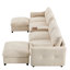142 po avec repose-pieds mobile, console et support modulaire polyvalent à 6 places-1564969157