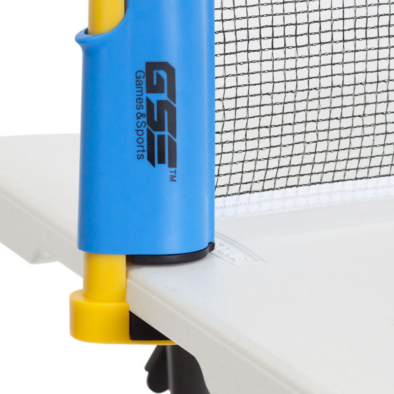 Table Tennis Set with Retractable Ping Pong Net & Post, 2 Paddles & 3 Ping Pong Balls, Blue