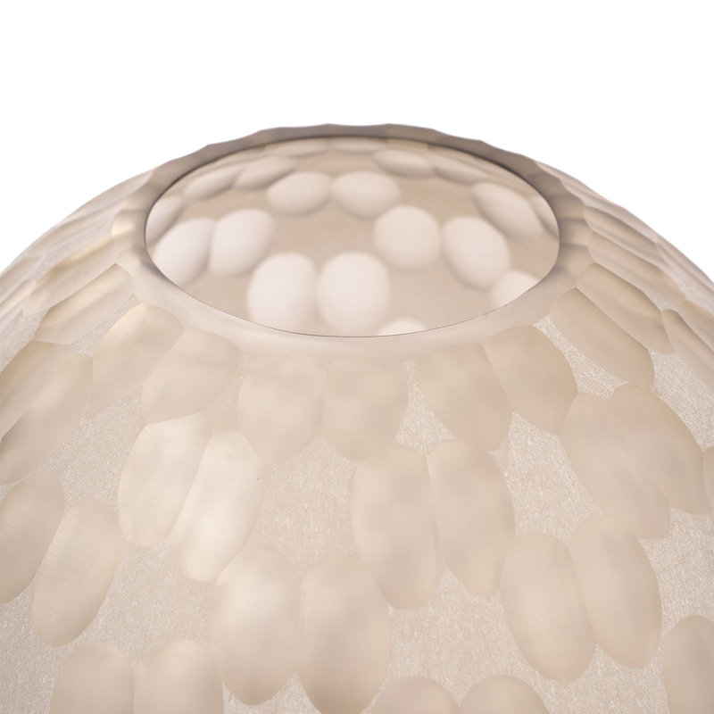 Mirriam Handmade Handblown Glass Table Vase, 10" H x 10" W x 10" D