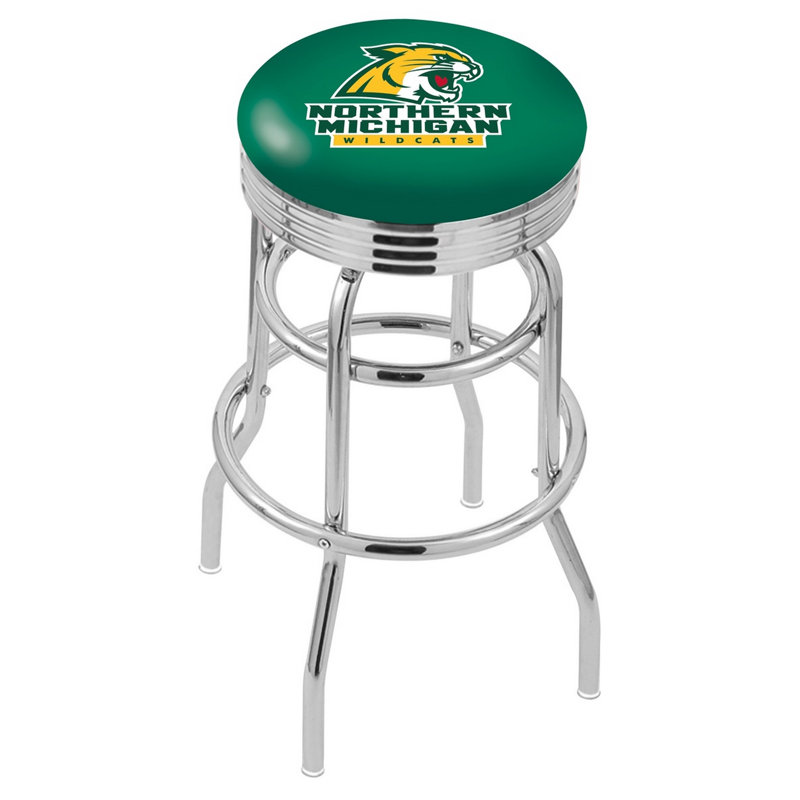 Tabouret de bar et de comptoir NCAA, Northern Michigan, Tabouret de bar (siège d'une hauteur de 30 po)