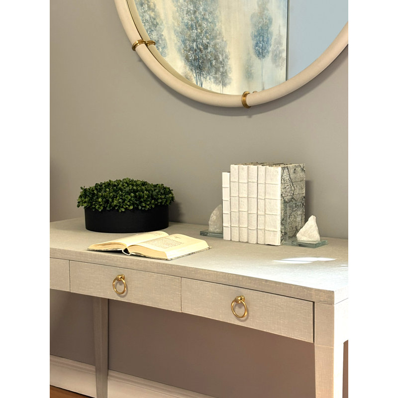 Boxwood 6" Artificial in Fiberstone Planter