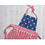 Tudor Striped Cotton Bib Apron