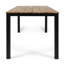 Table d'extérieur en bois et fer, 34 po x 69,4 po 30 po avec structure, P l 30 po