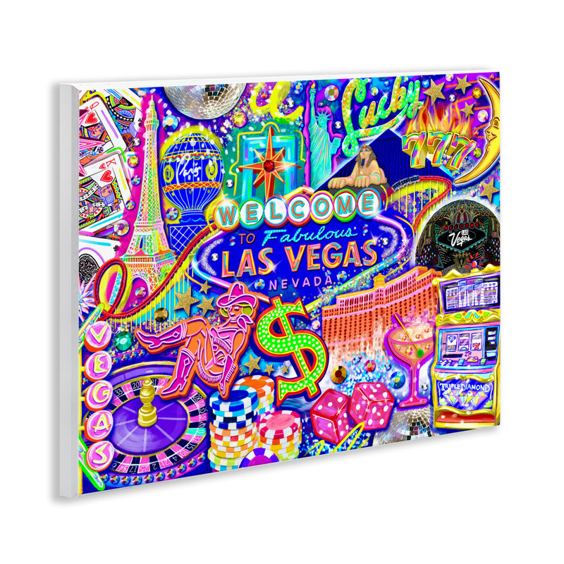«Fabulous Las Vegas Fun», plaque murale par Jess Stempel