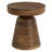 18" Brown Solid Wood Round End Table