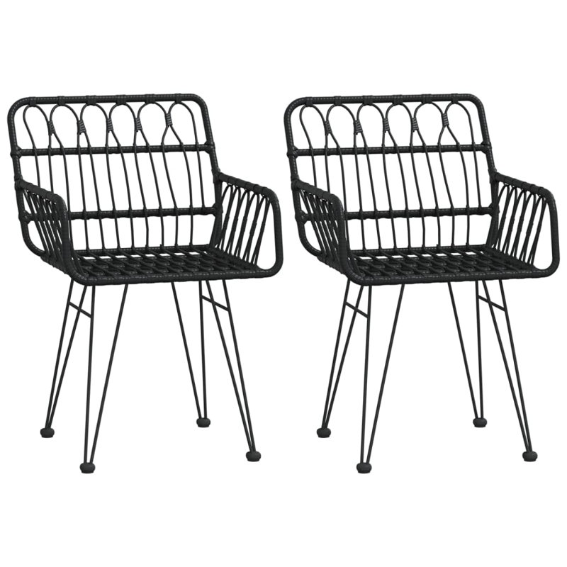 Regnier Patio Dining Armchair, Black