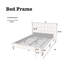 Ensemble de chambre à coucher contemporain avec lit capitonné en polyfibre pour lit 1pc-1018693240-1018693221