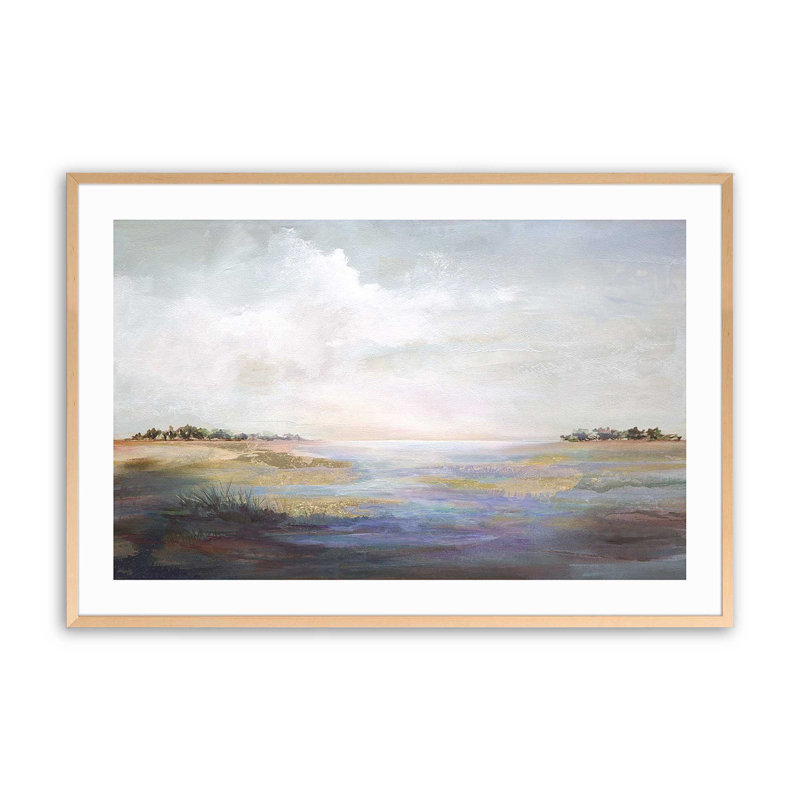 «Whispering Reverie», impression encadrée sur papier par Karen Hale, H 9 po x l 11 po x P 1,25 po, Érable brut