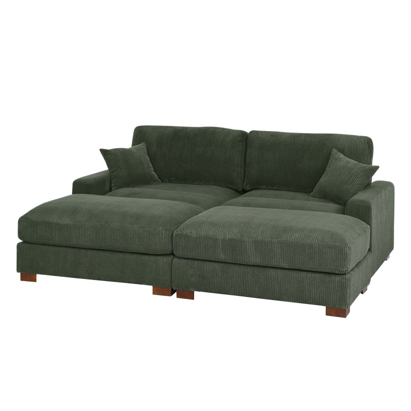 Canapé-lit modulaire 4 pièces, Vert