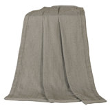 Fairfield Taupe Herringbone Classic Modern Rustic Lodge Throw Blanket
