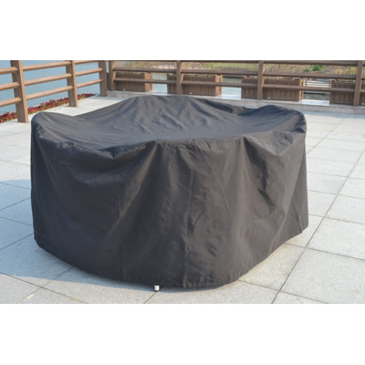 Arlmont & Co. Rain cover 1711 Black Polyester Dining Set Patio Furniture Cover by Arlmont & Co.