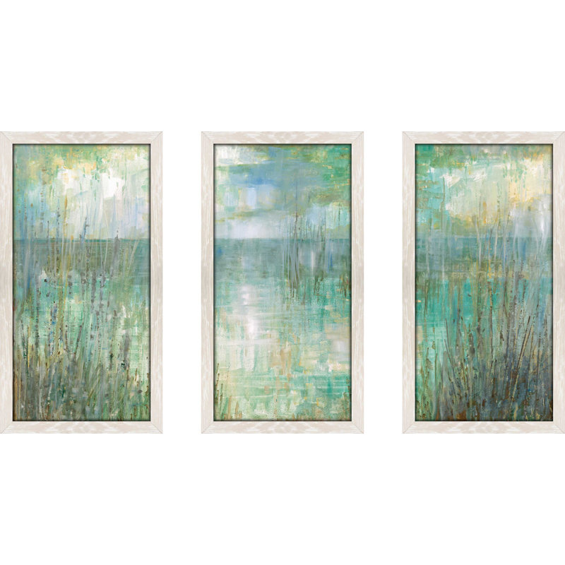 « matinée reflection », reproduction de peinture à l’huile à multiples images, L 40,5 po x H 25,5 po x P 1 po