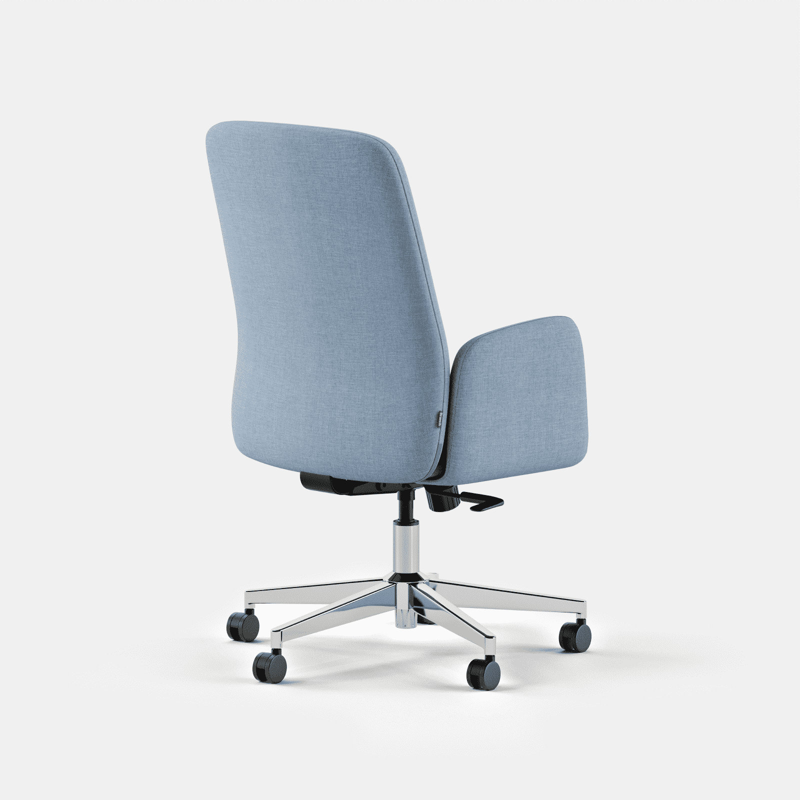 Fabric Office Chair with Lumbar Support, 40.5", Skylight