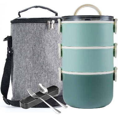 Becerril Stackable Stainless Steel Lunch Box Prep & Savour