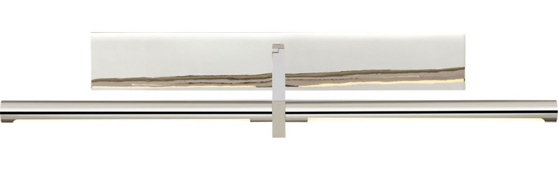 Axis Pivoting Library Light, 3" H x 24.5" W x 13.25" D, Polished Nickel