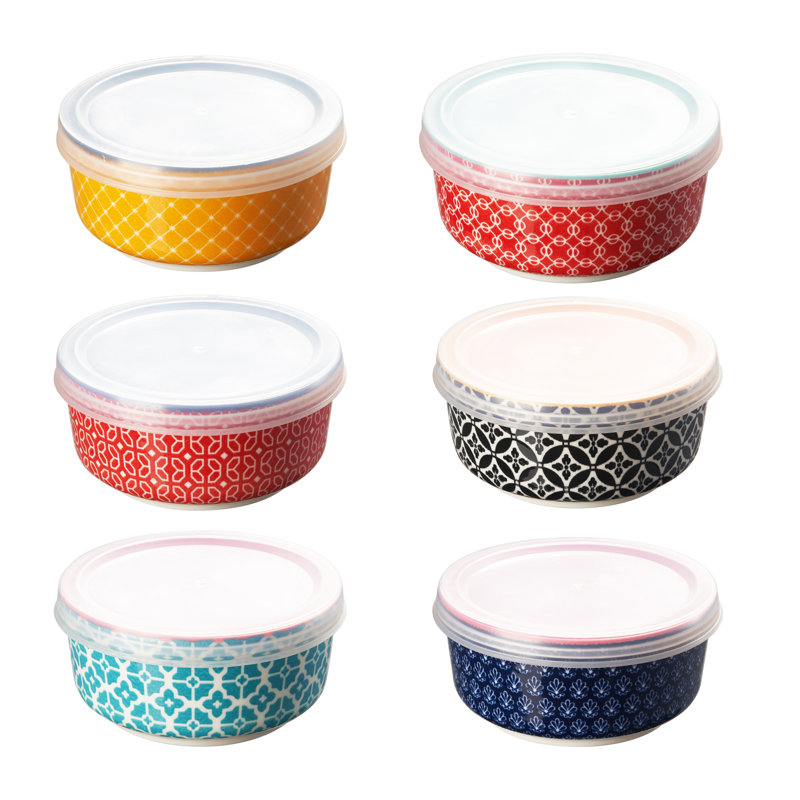  4-Oz Covered Dip Bowls (6-Piece Set)