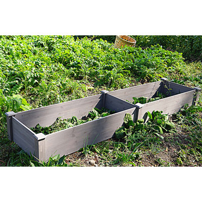 Over Ground Raised Garden Bed Large Long Planter Box for Outdoor, Tool-Free Assembly