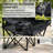 Portable Double Folding Beach Chair Set With Umbrella - 2 Person Outdoor Camping Chair W/cup Holders, Heavy Duty Steel Frame, Foldable Lawn Chairs For Picnic Backyard Travel-1465774922