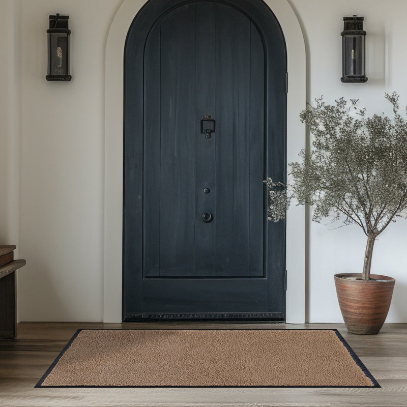Latitude Run Topanga Washable Floor Mat, Taupe, 24" W x 36" L