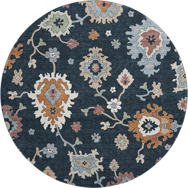 Premium Machine Washable Prisco Black Rug