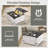 Square Coffee Table With Hidden Storage, Farmhouse Lift Top Coffee Table for Living Room-346658459