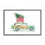 Impression de voiture de Noël rétro-643125721-643125699