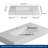 35'' Wall Mounted Bathroom Sink Solid Surface Sink with Faucet Hole-112324760