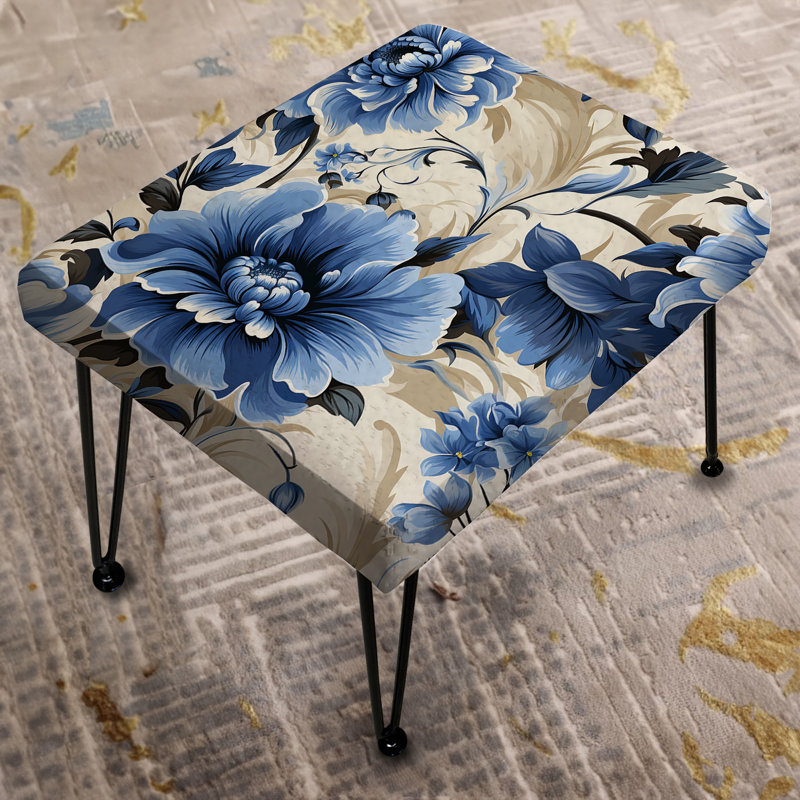 Repose-pieds Cobalt Blue