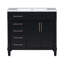 Meuble-lavabo simple 36 po avec plateau en résine Tayveon
