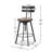 Industrial-Style Height-Adjustable Bar Stool