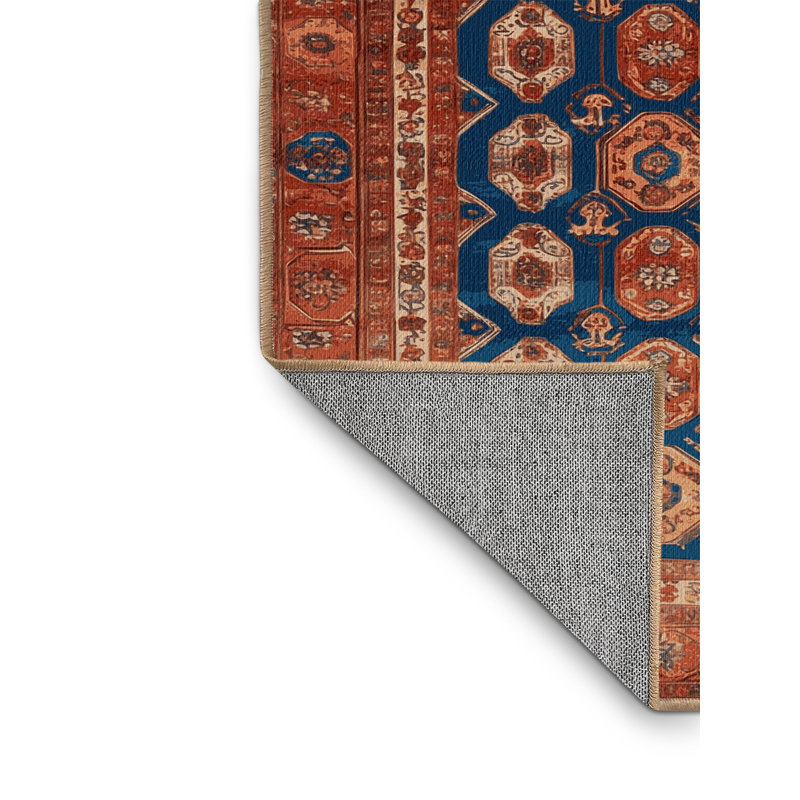 Tapis brun lavable à la machine, Rectangle 6 pi x 9 pi
