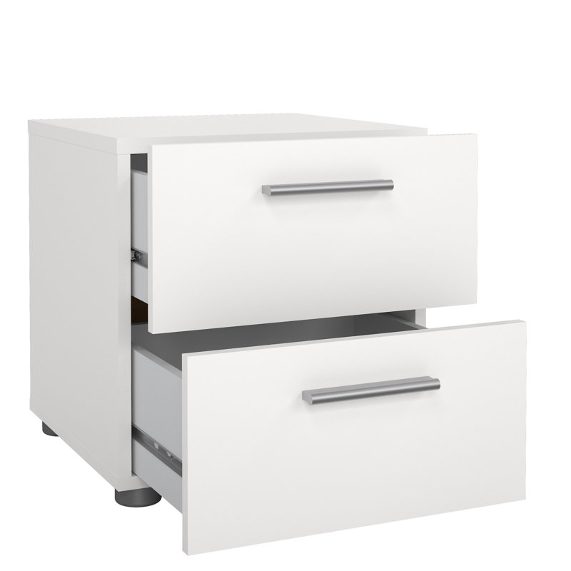 Gianna 15.75"W 2-Drawer Nightstand, White