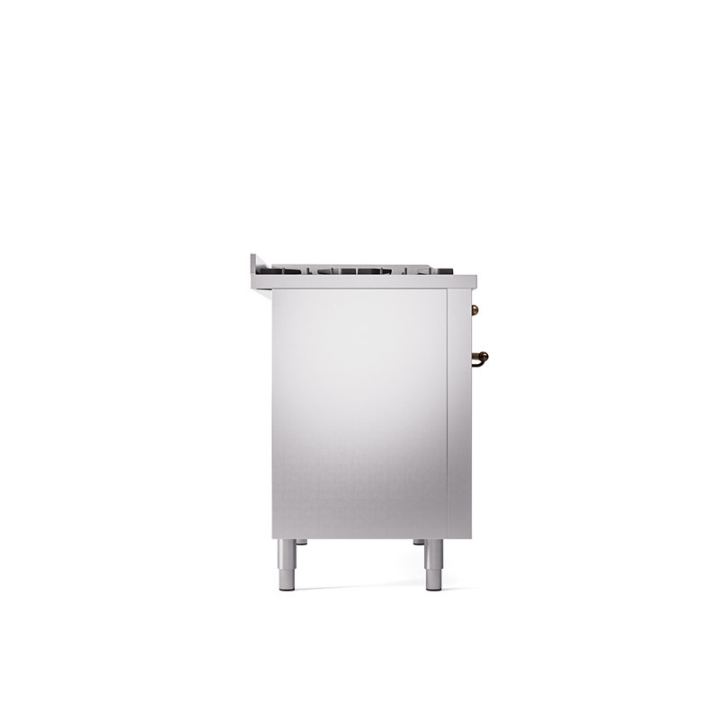 ILVE Nostalgie II 48 Dual Fuel Range , Stainless Steel/Bronze, Natural Gas