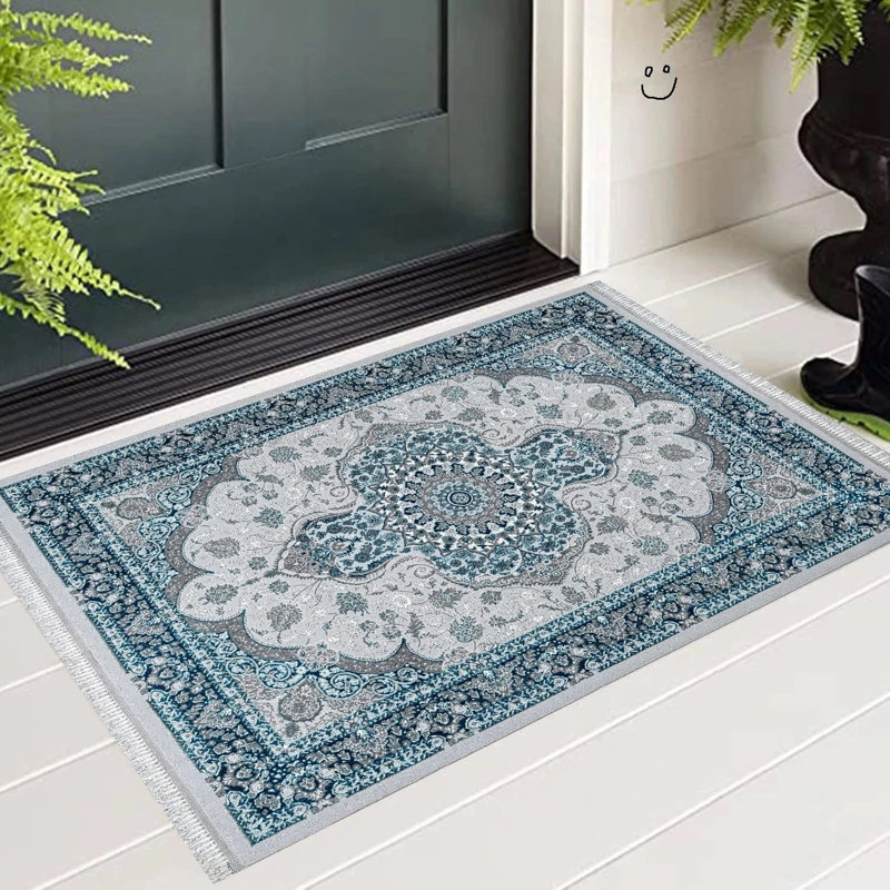 Doormat, Turquoise, 60cm W x 110cm L